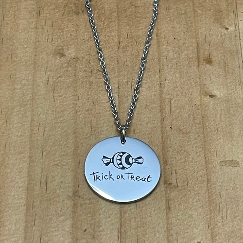 Trick or Treat Necklace (Stainless Steel)