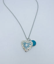 Load image into Gallery viewer, Druzy Diffuser Heart Necklace (Stainless Steel)