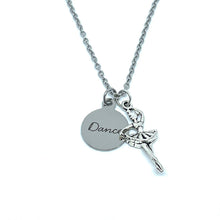 Load image into Gallery viewer, Dance 3-in-1 Charm Necklace (Stainless Steel)