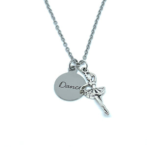 Dance 3-in-1 Charm Necklace (Stainless Steel)