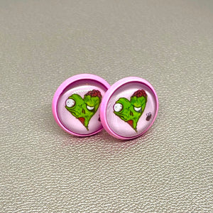 12mm Zombie Valentine Studs