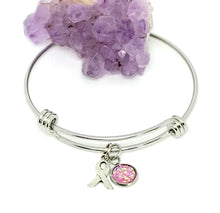Load image into Gallery viewer, Breast Cancer Research Bracelet (Stainless Steel)