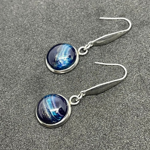 12mm Cosmos Drop Earrings (Surgical Steel)