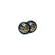 Load image into Gallery viewer, 10mm Golden Leopard Studs