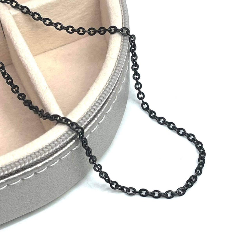 Black Cable Chain (Stainless Steel)
