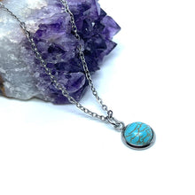 Load image into Gallery viewer, Turquoise Necklace (Stainless Steel)