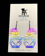 Load image into Gallery viewer, Rainbow Jungle Gnome Drop Earrings