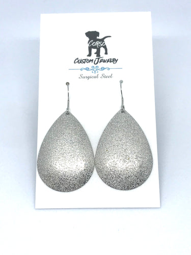 Silver Sparkledust Drop Earrings