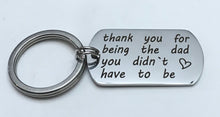 Load image into Gallery viewer, Step Father Keychain (Stainless Steel)