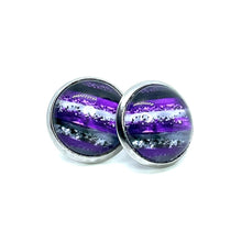 Load image into Gallery viewer, 12mm Purple Coven Studs