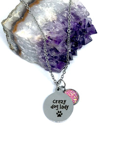 Crazy Dog Lady 3-in-1 Necklace (Stainless Steel)