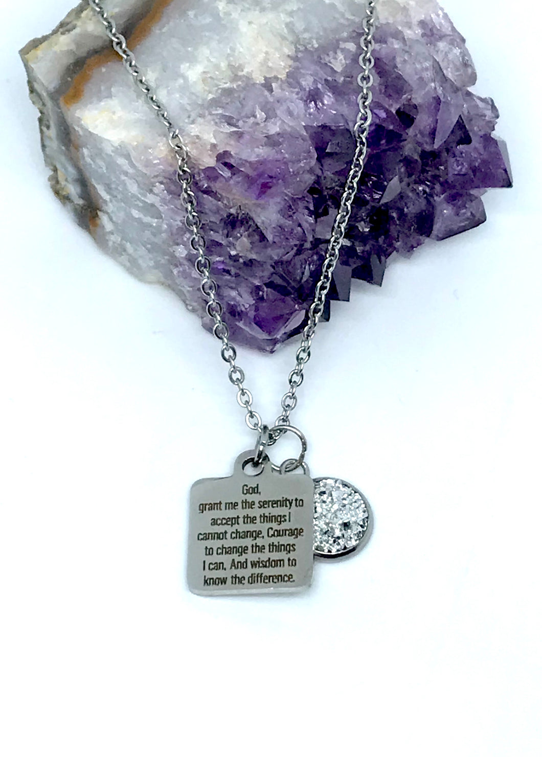Serenity Prayer 3-in-1 Necklace (Stainless Steel)