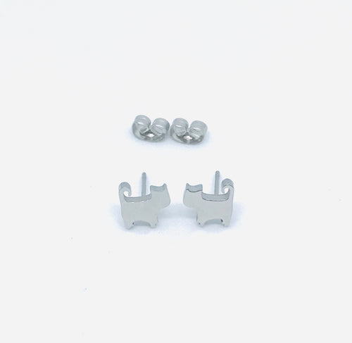 Kitty Cat Studs (Stainless Steel)