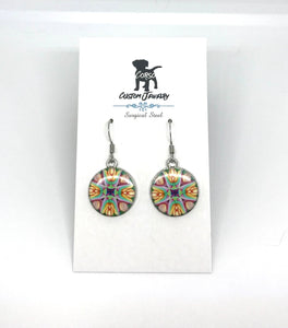 Bloom Mandala Drop Earrings (Surgical Steel)