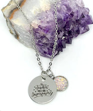 Load image into Gallery viewer, &quot;I&#39;m a Teacher, What&#39;s Your Superpower?&quot; 3-in-1 Necklace (Stainless Steel)