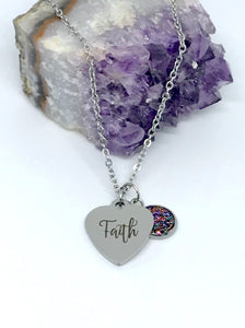 “Faith” 3-in-1 Necklace (Stainless Steel)