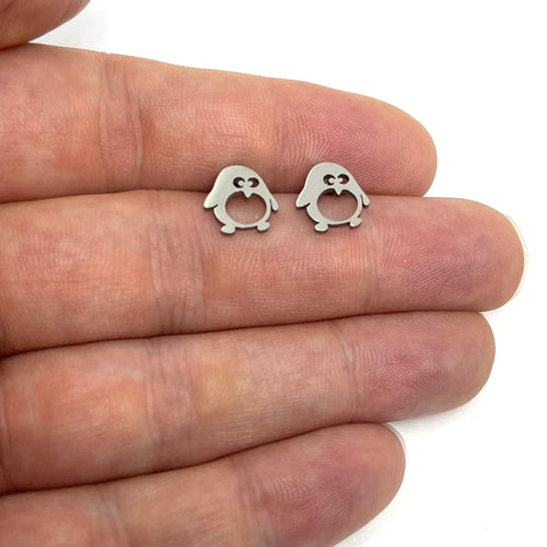 Penguin Studs (Stainless Steel)