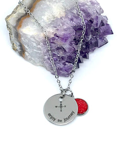 “Enjoy the Journey” 3-in-1 Necklace (Stainless Steel)