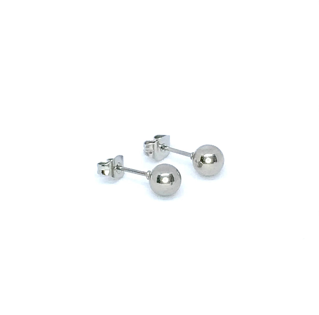 6mm Silver Ball Studs (Stainless Steel)