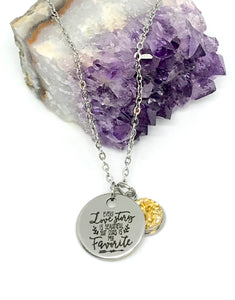 “Every Love Story is Beautiful but Ours is My Favorite” 3-in-1 Necklace (Stainless Steel)