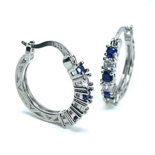 Load image into Gallery viewer, Lumi Hoop Earrings (Sterling Silver)