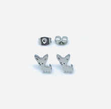 Load image into Gallery viewer, Chihuahua Studs (Stainless Steel)
