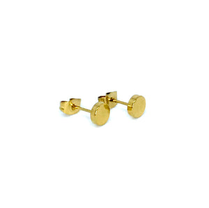 Double Mixed Set of 6mm Minimalist Round Studs (Stainless Steel)