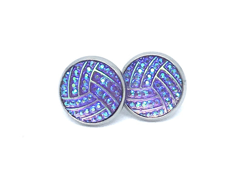 12mm Purple Treble Studs (Stainless Steel)