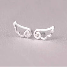 Load image into Gallery viewer, Angel Wing Studs (Sterling Silver)