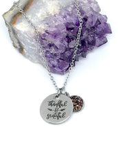 Load image into Gallery viewer, “Thankful &amp; Grateful” 3-in-1 Necklace (Stainless Steel)