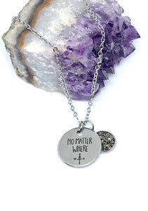 “No Matter Where” 3-in-1 Necklace (Stainless Steel)