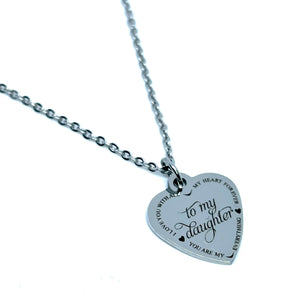 "To My Daughter" Necklace (Stainless Steel)