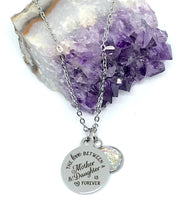 Load image into Gallery viewer, &quot;The Love Between a Mother &amp; Daughter is Forever&quot; 3-in-1 Necklace (Stainless Steel)