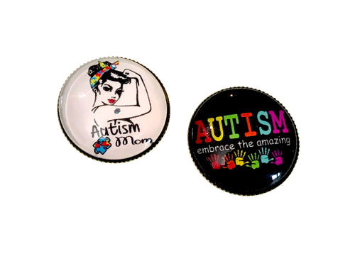 Set of 2 Autism Awareness Pins (Build Your Own Set)