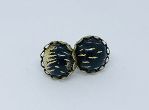 12mm Golden Crown Studs