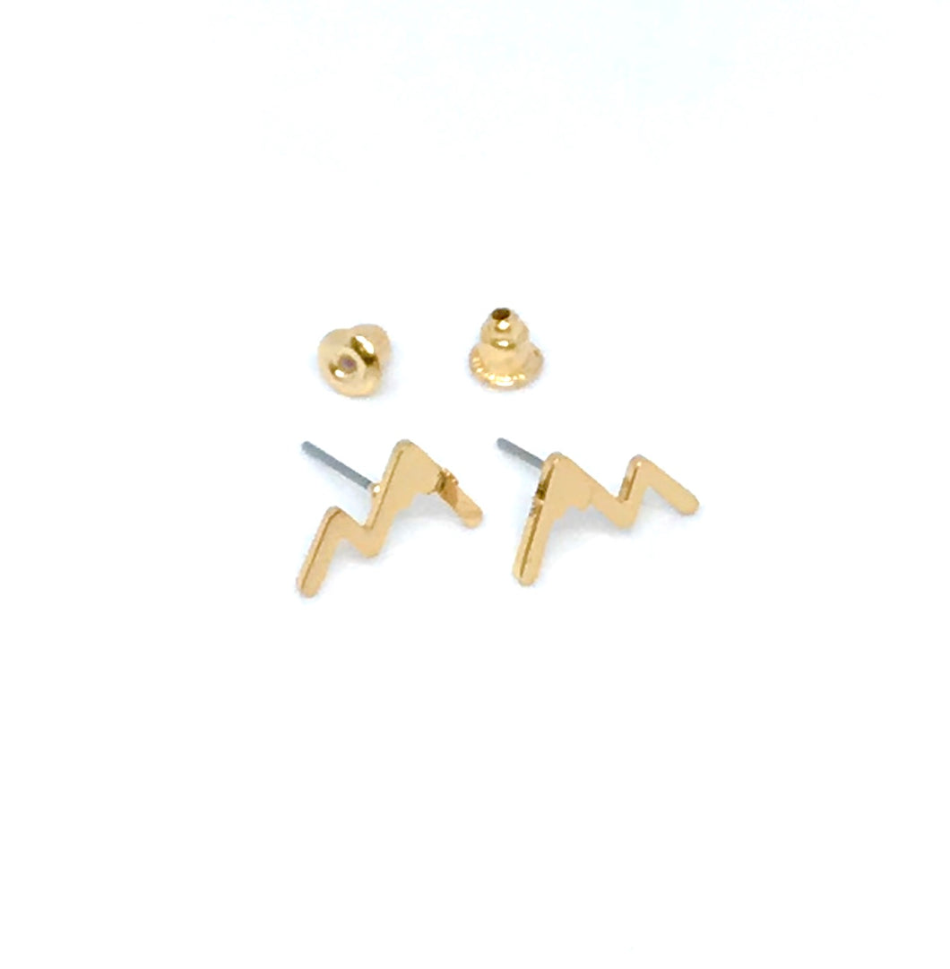 Rocky Mountain Studs (Gold Stainless Steel)