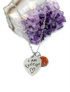 “I am Loved” 3-in-1 Necklace (Stainless Steel)