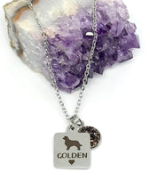 Load image into Gallery viewer, &quot;Golden Retriever&quot; 3-in-1 Necklace (Stainless Steel)