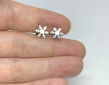 Load image into Gallery viewer, Small Snowflake Studs (Stainless Steel)