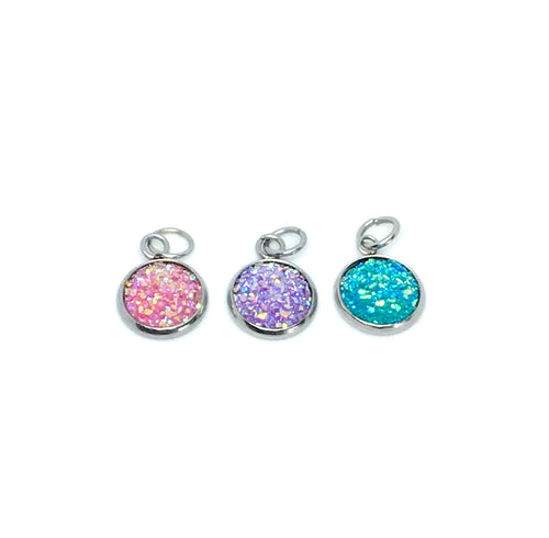 Spring Druzy Charm Set