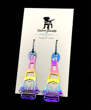 Load image into Gallery viewer, Rainbow Siberian Gnome Drop Earrings