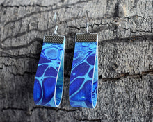 Load image into Gallery viewer, Blue Blood Drop Earrings (Surgical Steel)