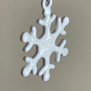 Shimmering Snowflake Drop Earrings