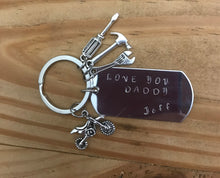 Load image into Gallery viewer, Custom Stamped Keychain (Stainless Steel)