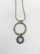 Load image into Gallery viewer, Floral Hoop Necklace (Antique Bronze)