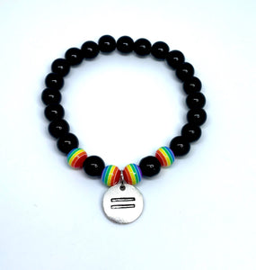 Equality Double Obsidian Bracelet