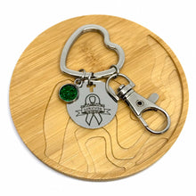 Load image into Gallery viewer, Liver Cancer Survivor Research Keychain (Stainless Steel)