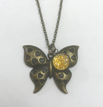 Load image into Gallery viewer, Butterfly Necklace (Antique Bronze)