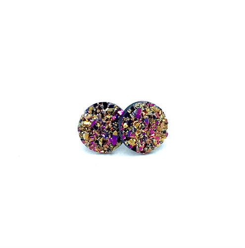 8mm Karma Druzy Studs