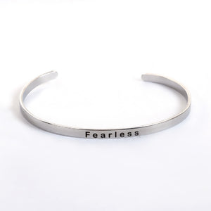 "Fearless" Cuff Bracelet (Stainless Steel)